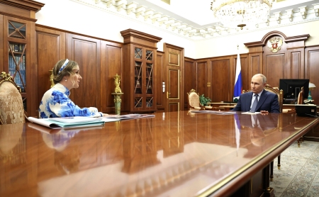 Встреча Владимира Путина с Уполномоченным по правам ребёнка Марией Львовой-Беловой
