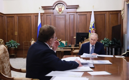 Встреча Президента с главой Ингушетии Махмуд-Али Калиматовым