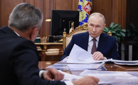 Встреча Президента РФ с главой Республики Северная Осетия – Алания Сергеем Меняйло